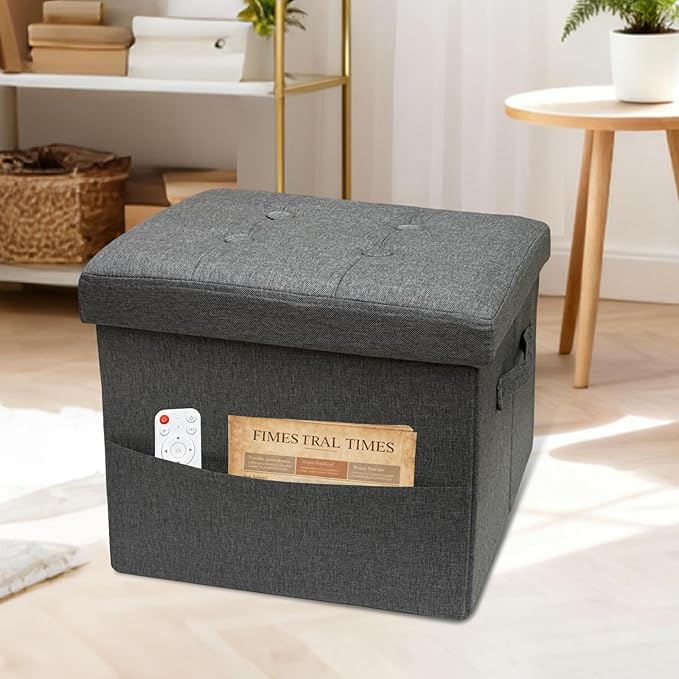 ALASDO Storage Ottoman Footrest Stool Small Ottoman