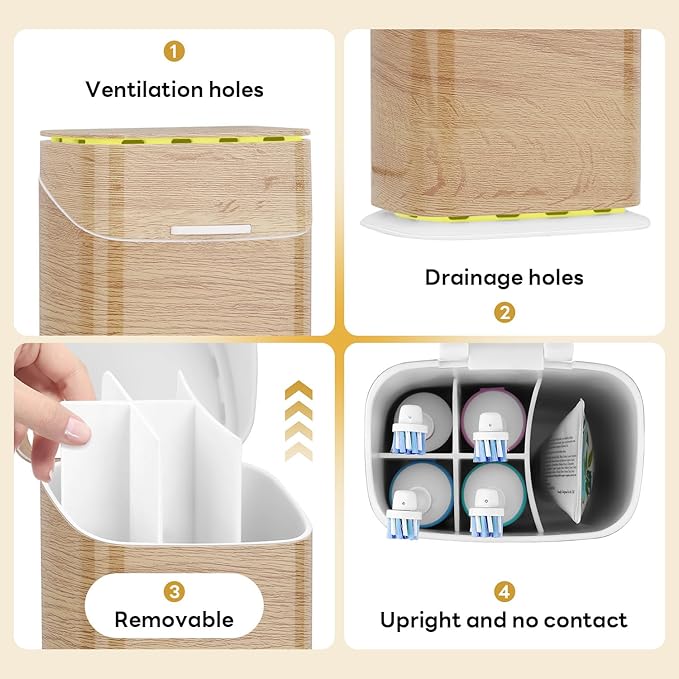 Toothbrush Holders with Cover