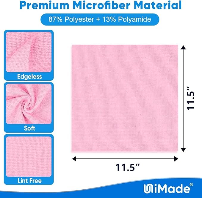 Microfiber Cleaning Cloth, 10 Pack Reusable Microfiber Towels