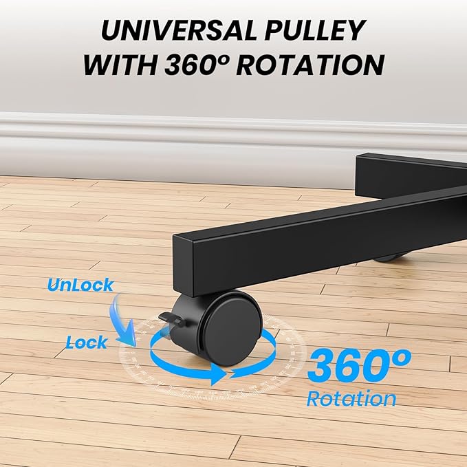 Mobile TV Cart Rolling TV Stand