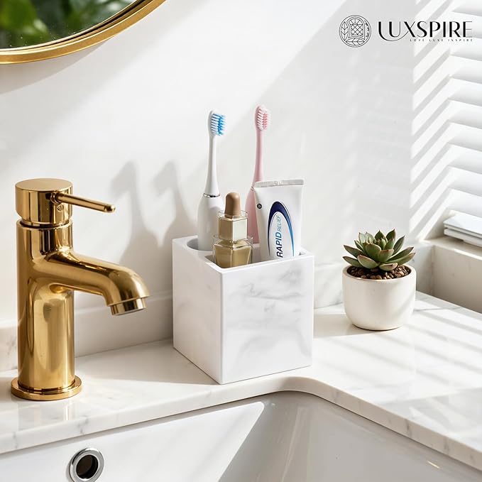 Luxspire Toothbrush Holder, 3 Slots Fast Drying Tooth Brush Holder