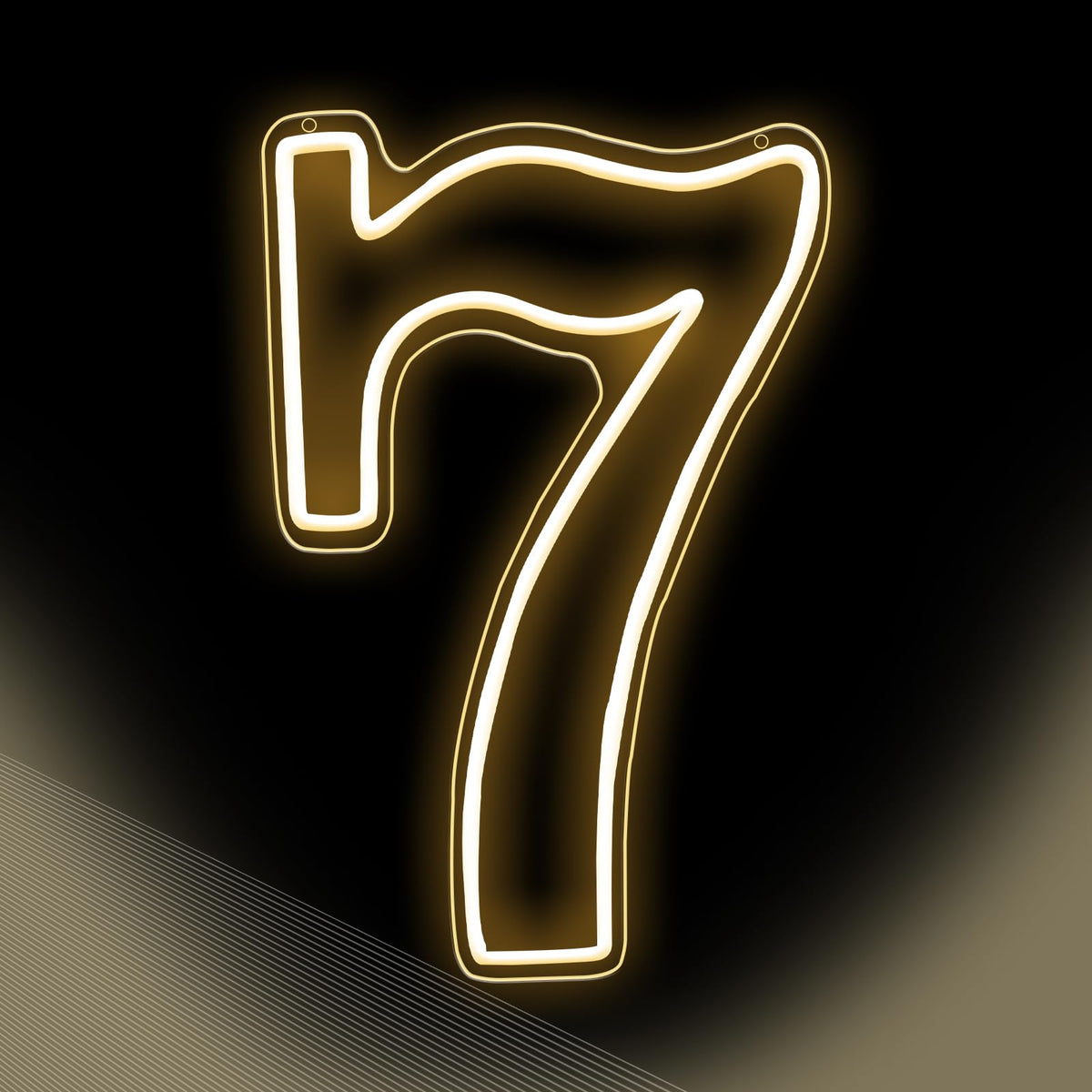 RumonZS Number 7 Light Up LED Neon Sign Backdrop 16.5" Birthday Party Decor Warm White Number One Light Up Sign USB Powered Big Number Sign Light for Birthday Night Light Party Anniversary Wedding