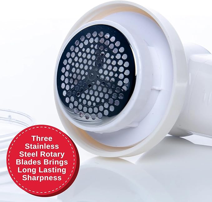SINGER Compact Fabric Shaver and Lint Remover | Portable, Battery Operated