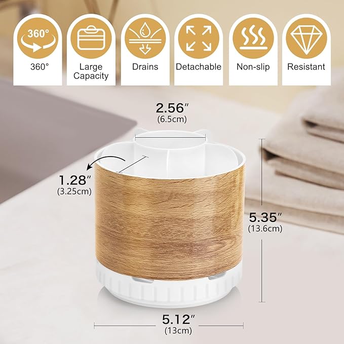 Wood Toothbrush Holders Organizers
