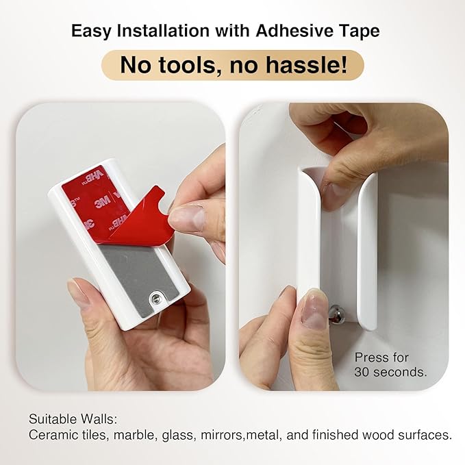 Electric Toothbrush Holder for Bathroom, Wall-Mounted Toothbrush Stand