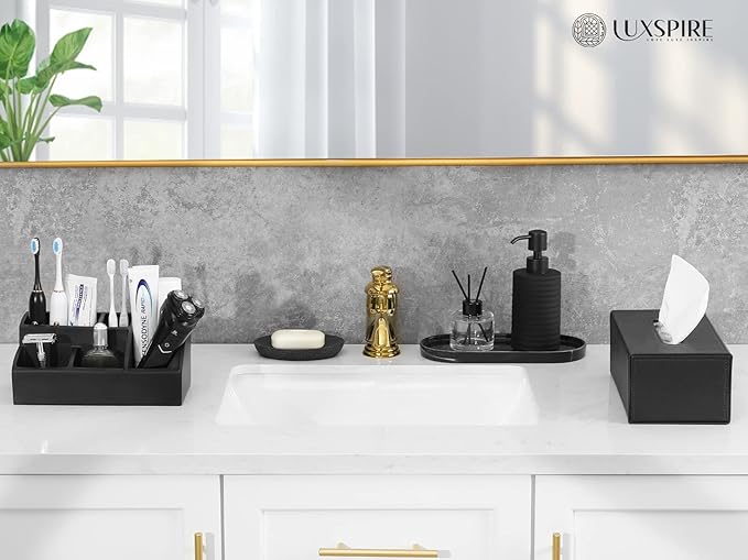 Luxspire Bathroom Counter Organizer, Toothbrush Holder