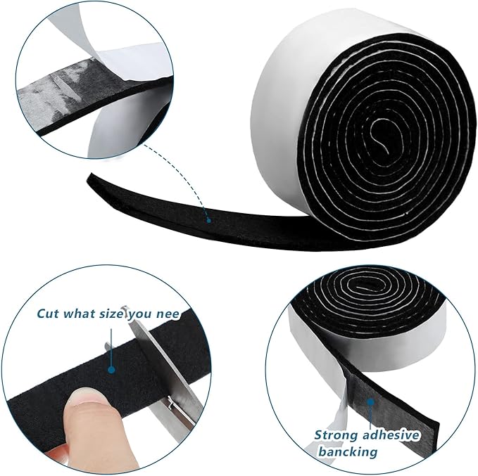 Shappy 2 Packs 120 x 1 x 0.12 Inch Felt Strips