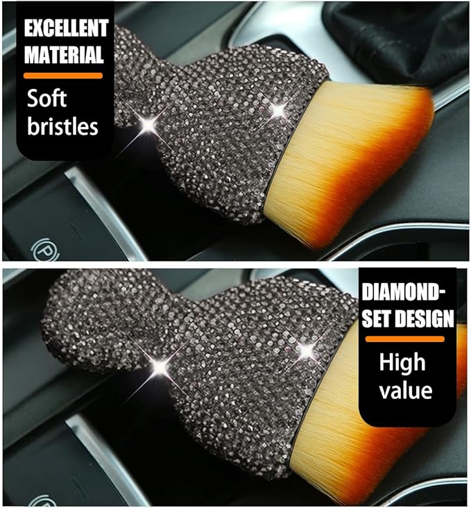 zipelo Auto Interior Dust Brush, Car Detailing Cleaning Brush