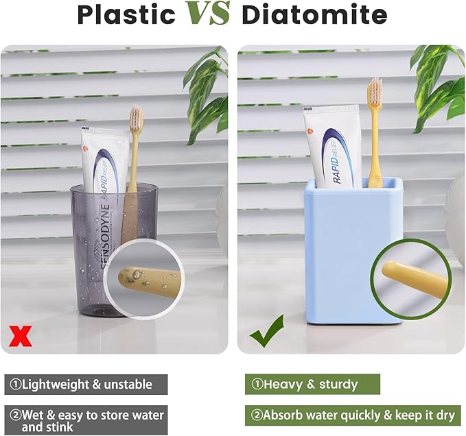 Luxspire Toothbrush Holders, Fast Drying Toothbrush Holders