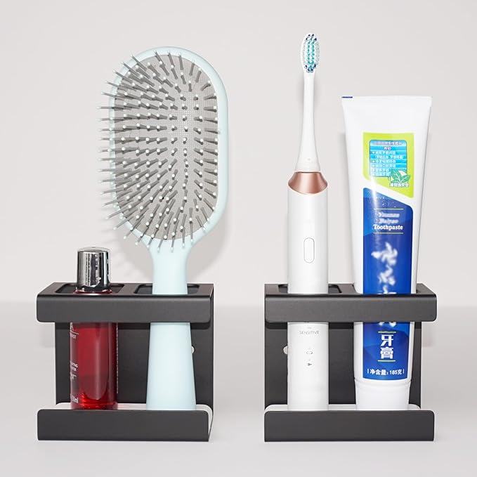 Set of 2 Electric Toothbrush Holder Wall Mounted, 18/8 Stainless Steel