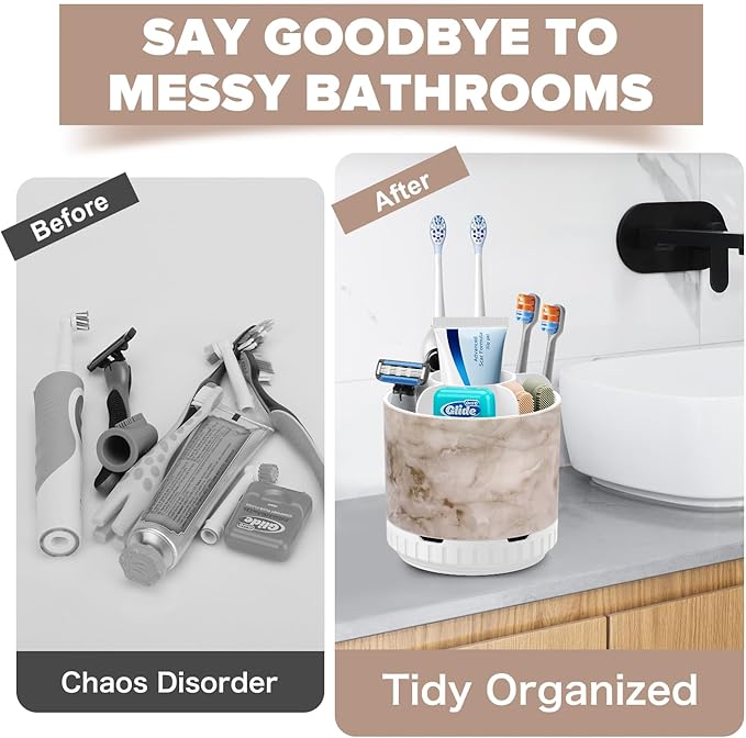 Marble Toothbrush Holders