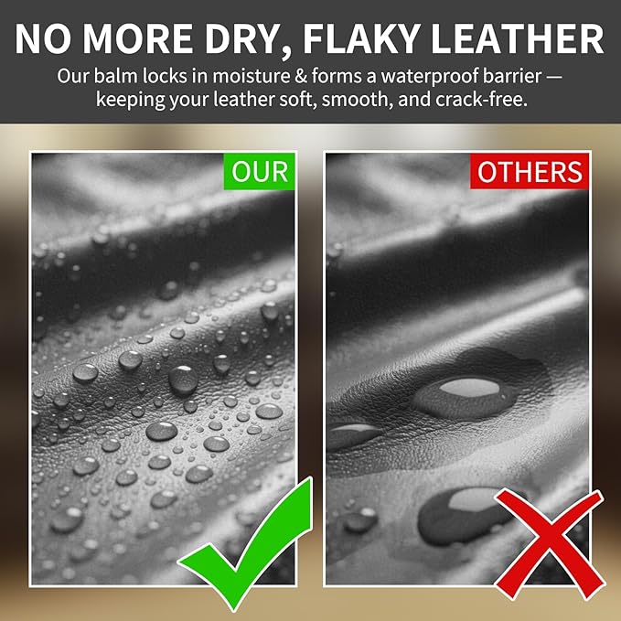 Leather Recoloring Balm and Scratch Repair Kit, Dark Gray Leather Restorer