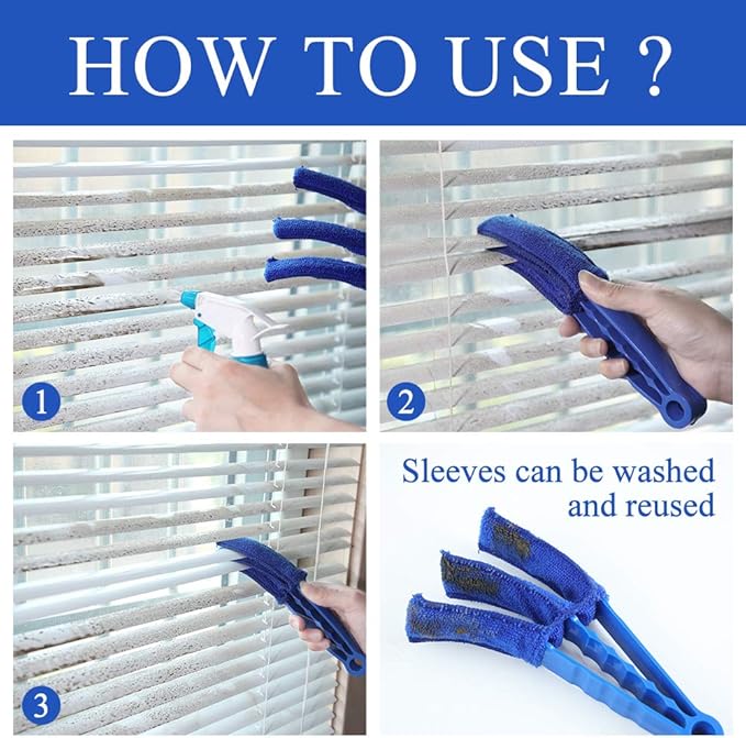 Hiware Window Blind Cleaner Duster Brush