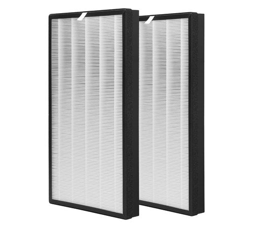 FCFMY Replacement Filter For HSP003 Dual Filtration Air Cleaner Purifier,2-in-1 Filter Includes Main Filters & Activated Carbon Filters,Pack-of-2