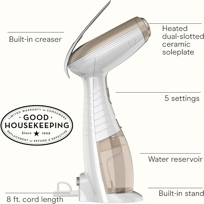 Conair Turbo Extreme Steam Hand Held Fabric Steamer, 15 min, 7.3 oz