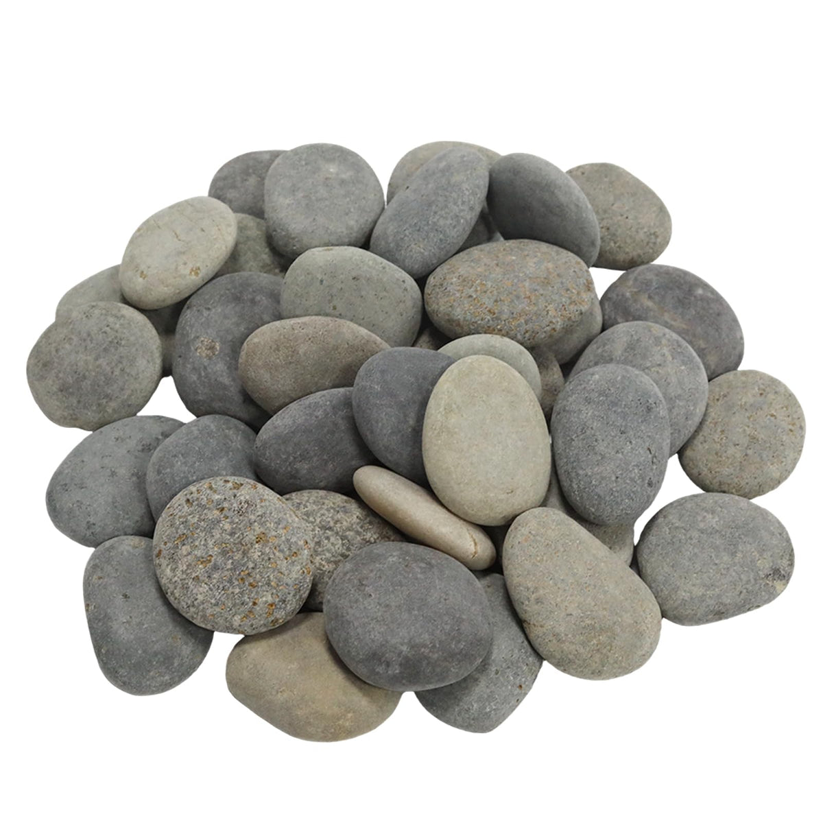 Wuyituart 4LB Large Rocks for Painting, 1-2 Inch Natural River Rocks, Decorative Stones for Fish Tank Aquarium Fountain Garden Arts Crafting