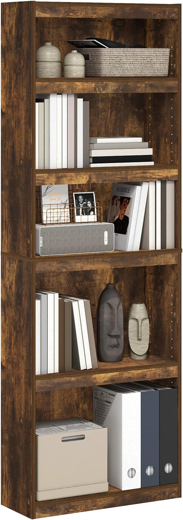 Furinno Jaya Book Shelf, 5-Tier Bookshelf,