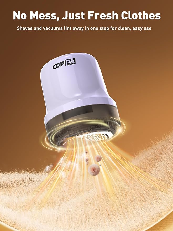COPPA Lint Remover, LR-MINI USB Rechargeable Lint Removal 6 Blades & 3 Speed