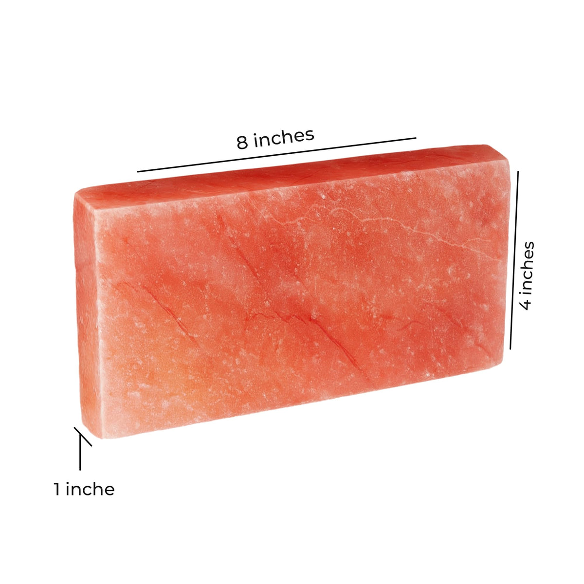 ZK Pack of 6 Himalayan Salt Tiles 8"x4"x1" – Natural Pink Salt Bricks for Sauna Walls, Salt Blocks of 2.5 lbs for Spa Rooms, Backlit Salt Walls & DIY Wellness Décor