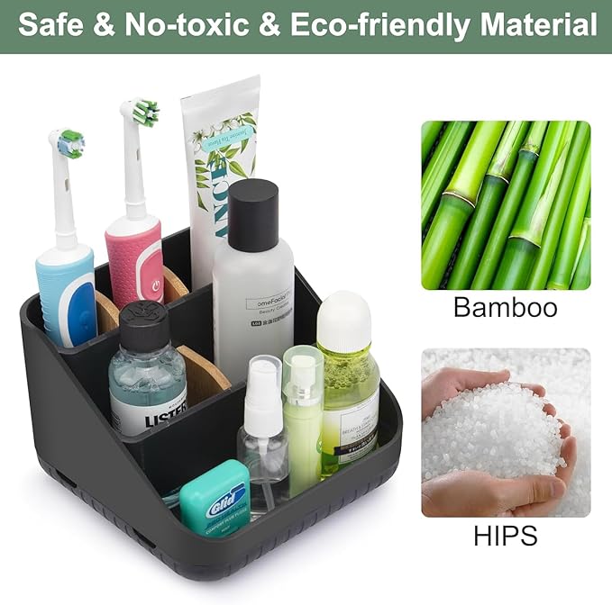 Chintu Toothbrush Holders Bathroom Countertop Organizer-Electric Tooth Brushing