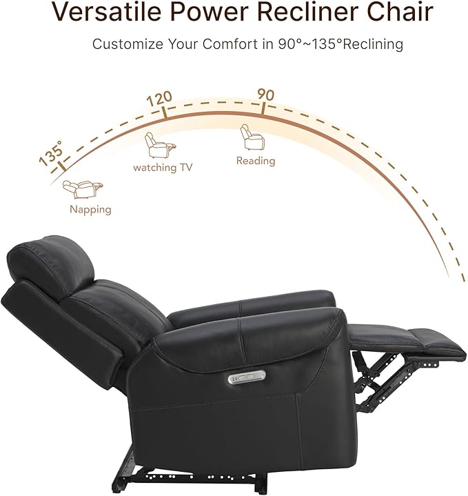 KISLOT Leather Recliner Chair for Adults Wall Hugger RV Recliner