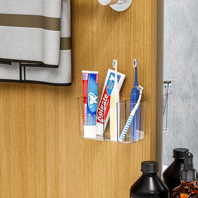 Electric Toothbrush Holder for Bathroom Countertop and Wall Mounted