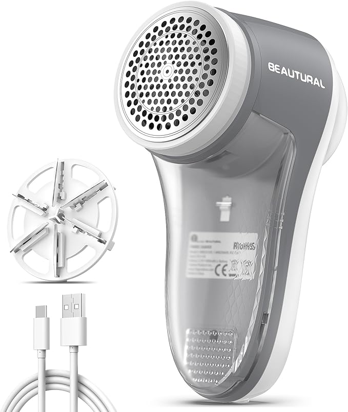 BEAUTURAL Fabric Shaver, Rechargeable Lint Remover