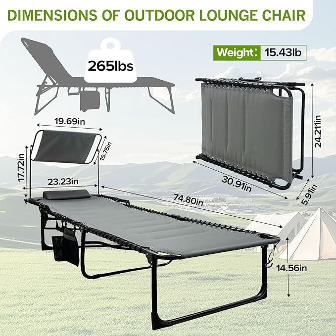 Outdoor Folding Lounge Chair