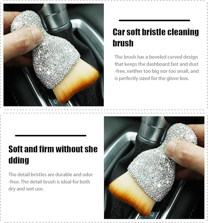 zipelo Auto Interior Dust Brush, Car Detailing Cleaning Brush