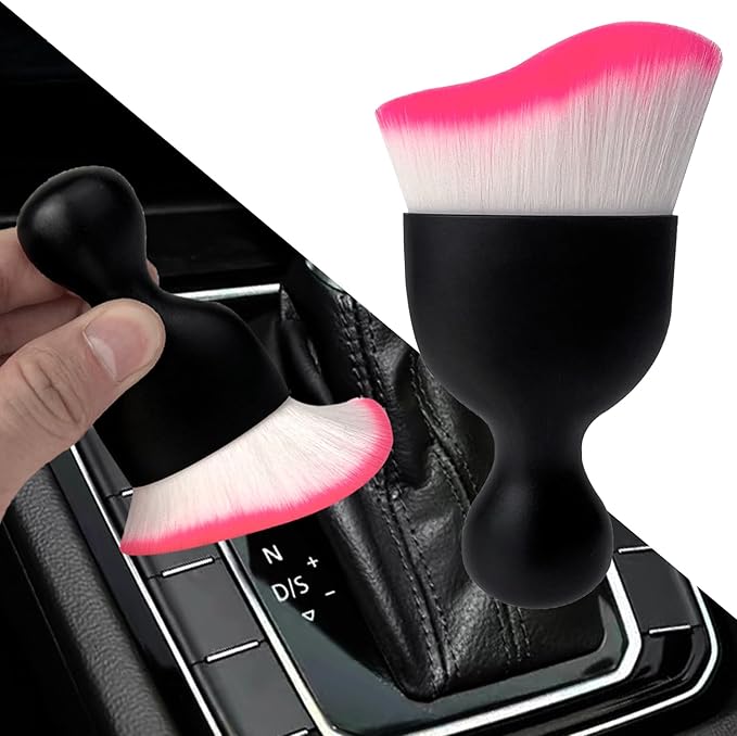 Car Interior Dust Brush, Auto Detailing Brush, Soft Bristles Car Cleaning
