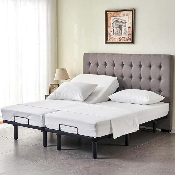 Kingnex Split Queen Sheets for Adjustable Bed Soft 1800 Microfiber 5 Pieces