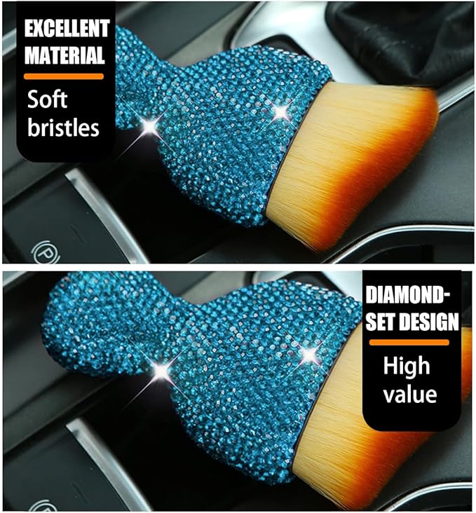zipelo Auto Interior Dust Brush, Car Detailing Cleaner Brush
