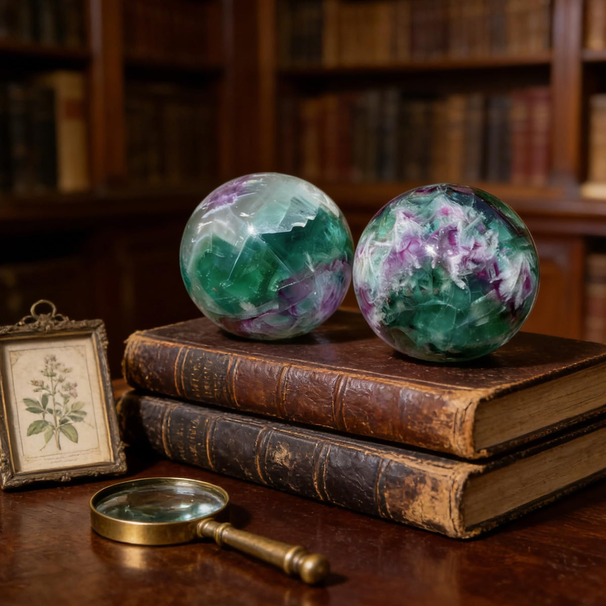 AierCrystal Natural Stone Crystal Sphere Feng Shui Home Decoration Ball Positive Energy Scrying Orb for Meditation Tool for Spiritual Space Purification Globe Diameter6-7cm Fluorite Sphere