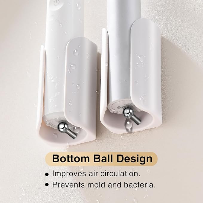 Electric Toothbrush Holder for Bathroom, Wall-Mounted Toothbrush Stand