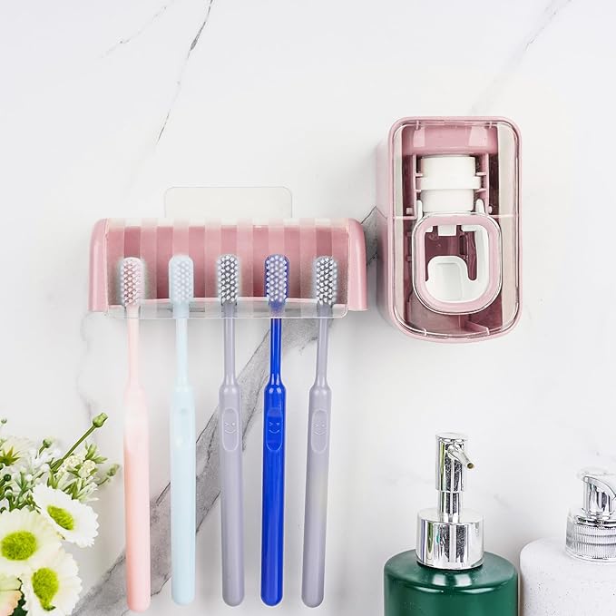 5 Slots Wall Mount Toothbrush Holder
