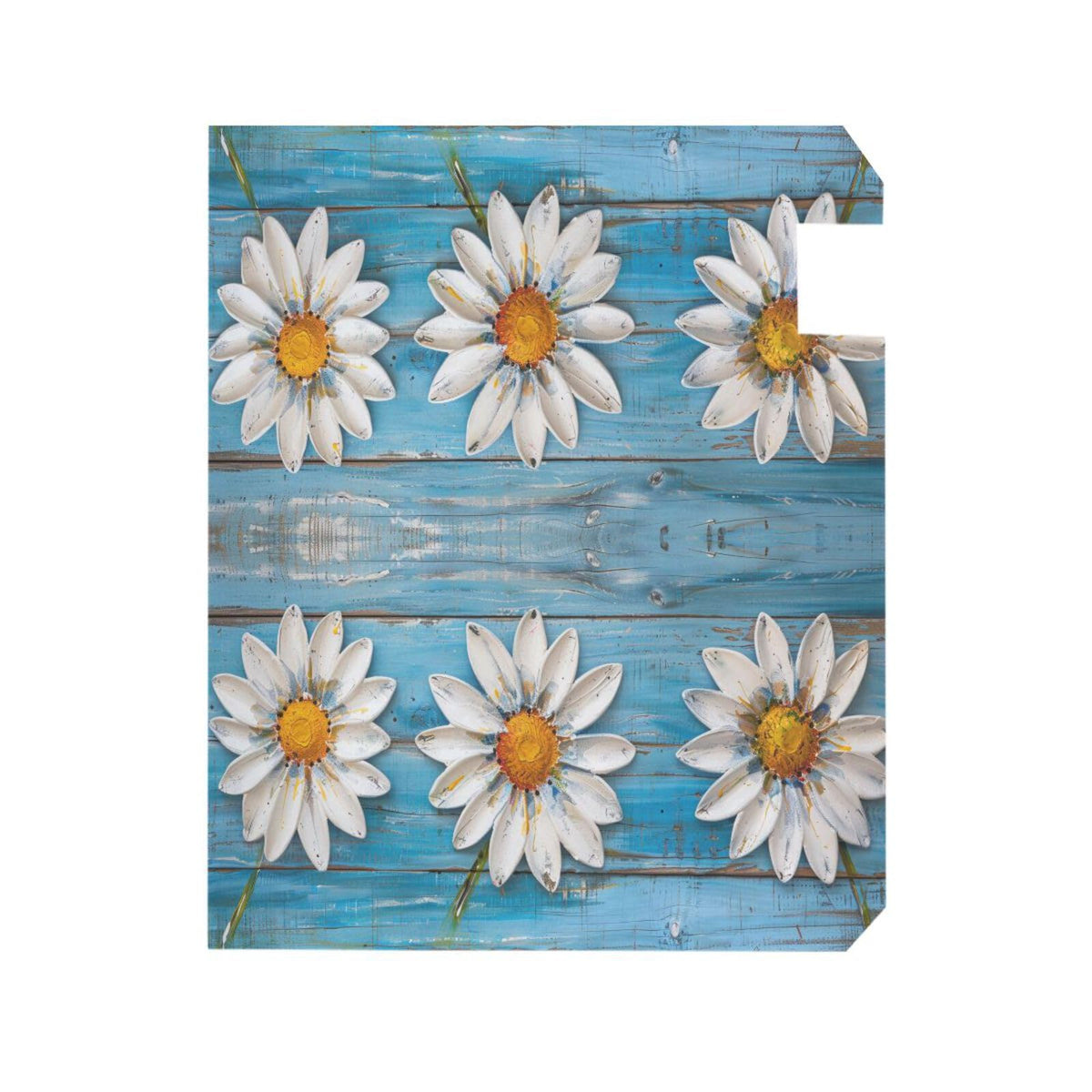 ALAZA Daisy Flowers on Wooden Magnetic Mailbox Cover MailWraps Garden Yard Home Decor for Outside Standard Size-18"x 20.8"…