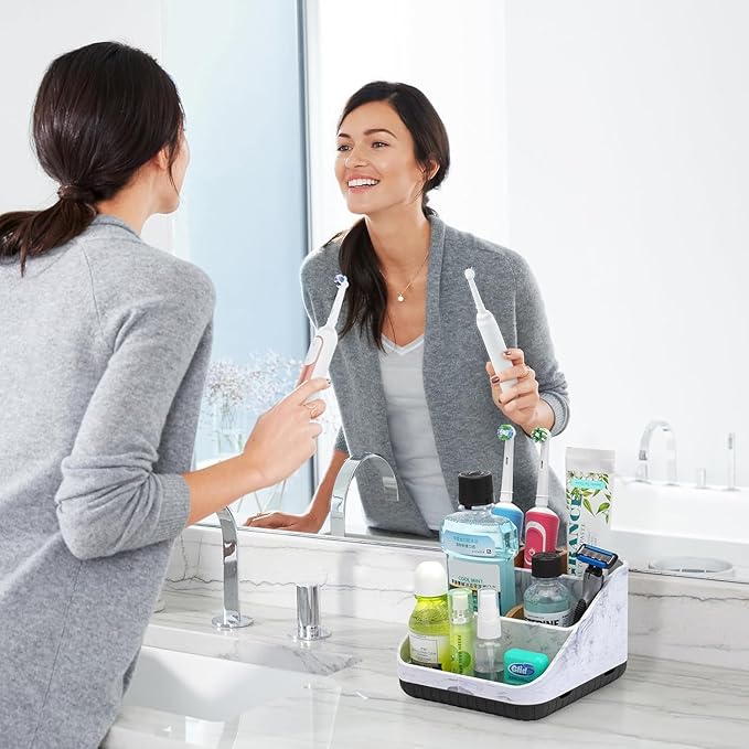 Chintu Toothbrush Holders for Bathroom Counter Organizer