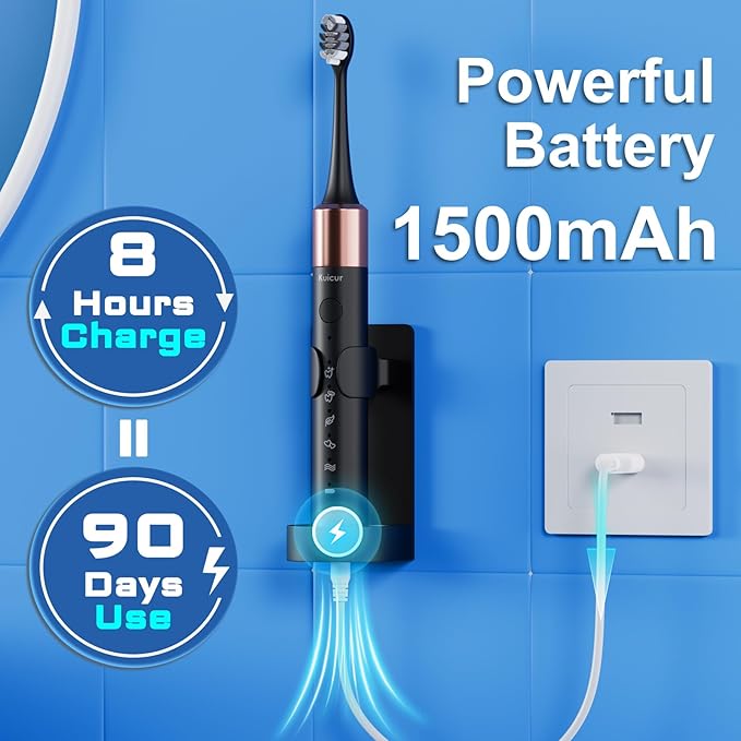 Sonic Electric Toothbrush for Adults and Kids, Comes