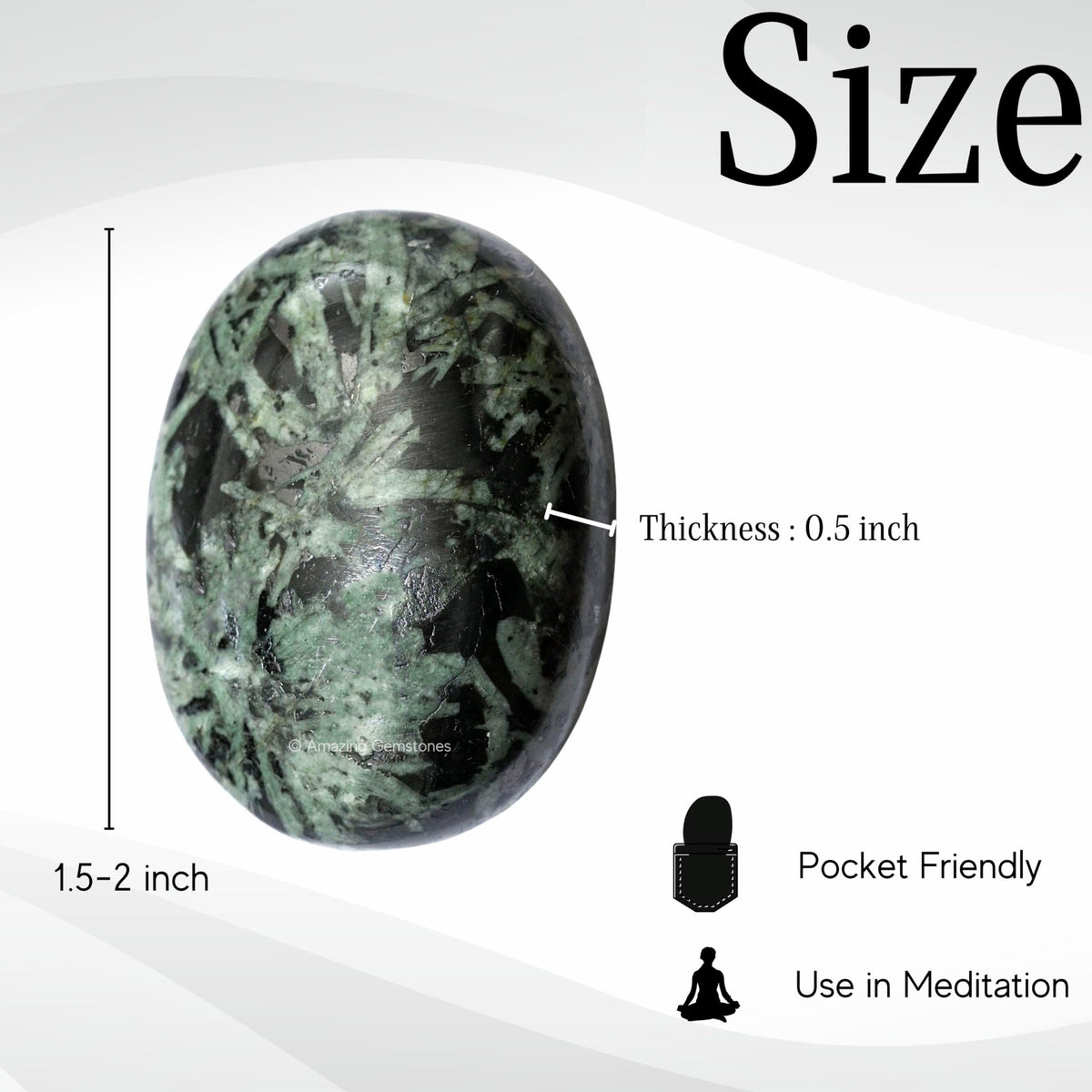 Amazing Gemstone Flower Stone Crystals and Healing Stones - Large Palm Stone Crystals Piedra - Crystal for Good Luck,Balanced Positive Energy,Meditation - Unique Stocking Stuffers and Birthday Gifts