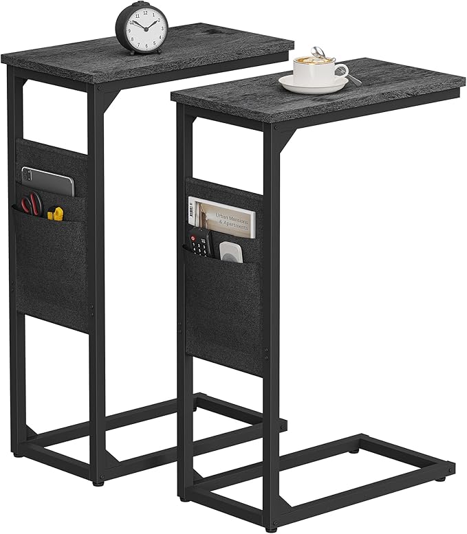 TUTOTAK C Shaped End Table, Side Table