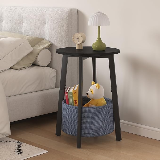 sthmec Small Round Side End Table Set of 2