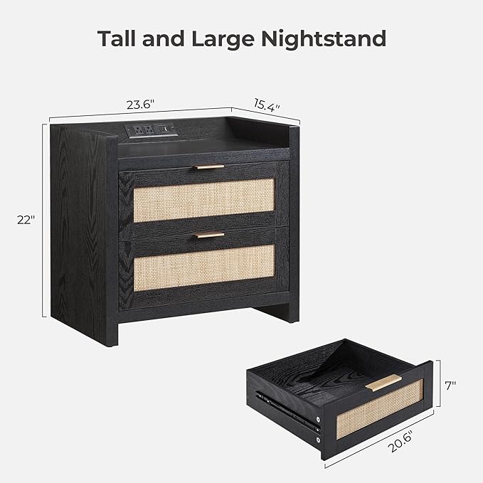 SICOTAS Night Stand Bedside Table