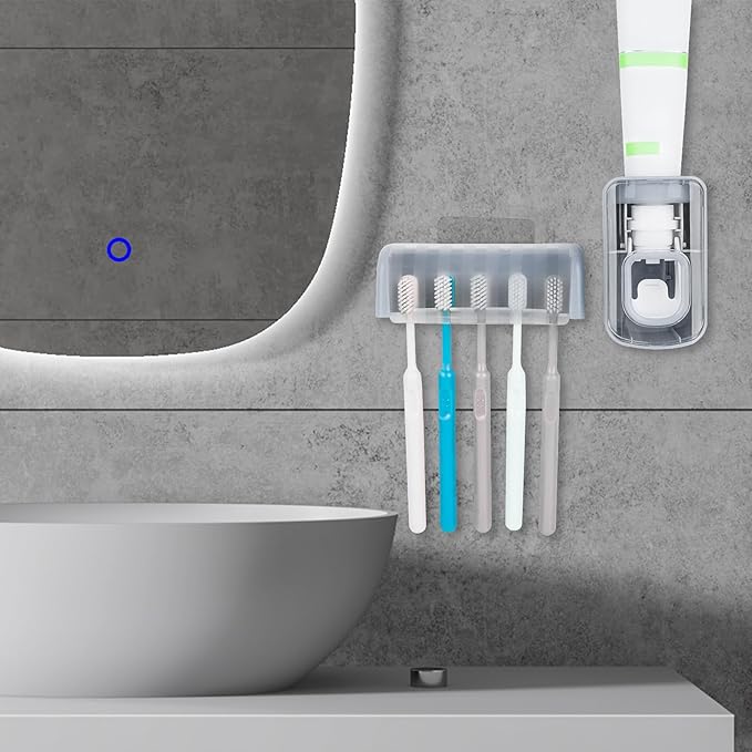 5 Slots Wall Mount Toothbrush Holder