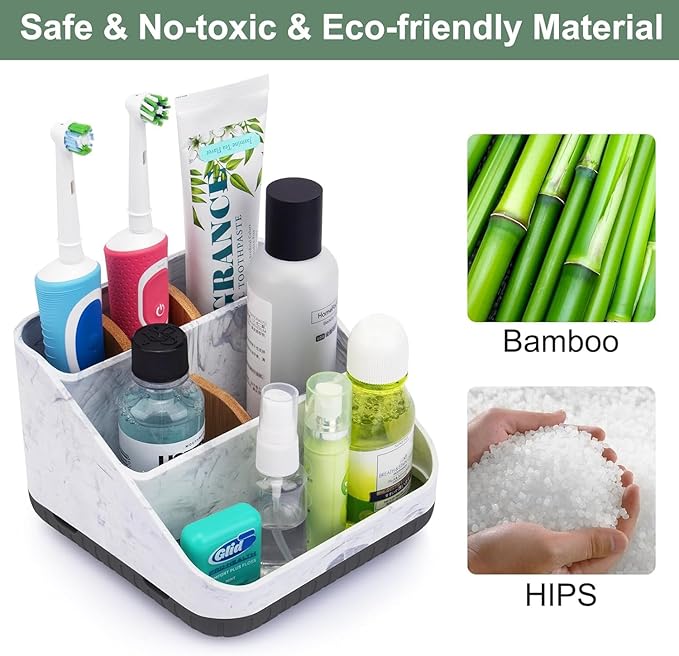Chintu Toothbrush Holders for Bathroom Counter Organizer