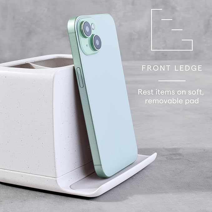 YouCopia The Ledge Toothbrush Holder, Bathroom Vanity Counter Organizer
