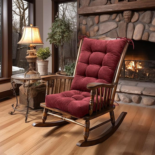 Lokex Rocking Chair Cushion Only, Tufted Non-Slip Comfortable Rocking Chair