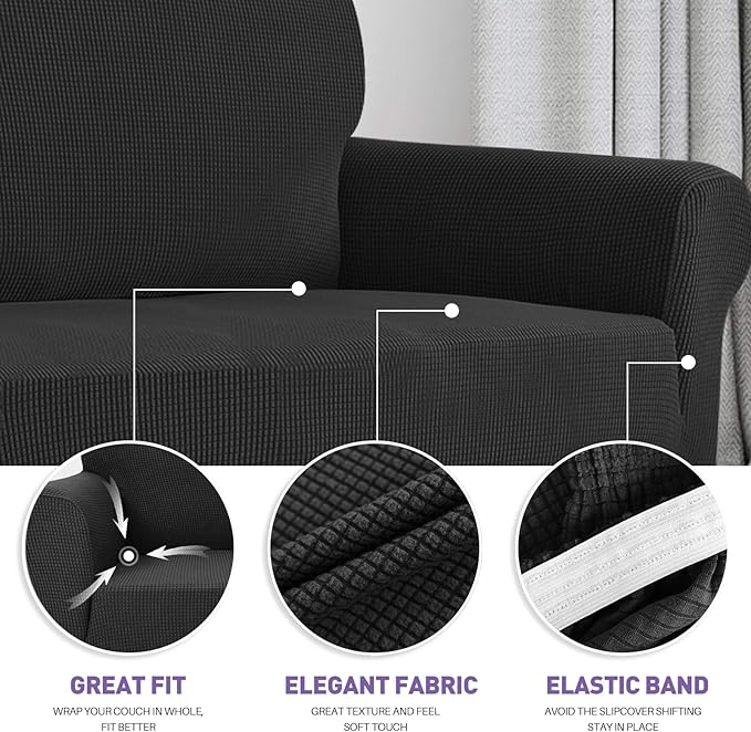 ZNSAYOTX Stretch Oversized Couch Cover Universal Sofa Covers