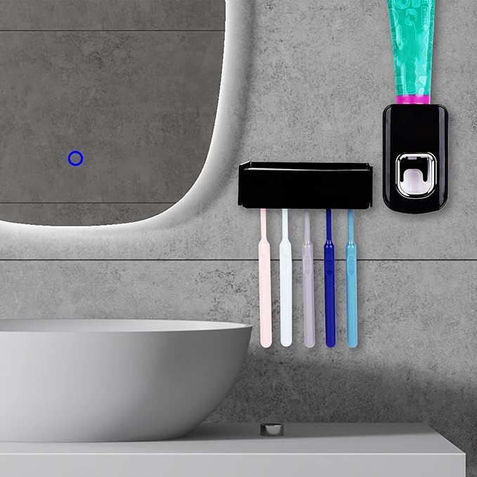 5 Slots Wall Mount Toothbrush Holder