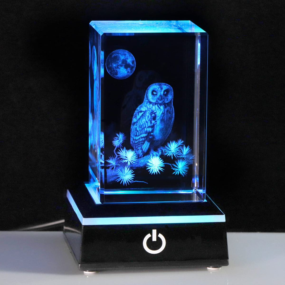 Qianwei 3D Crystal Owl Figurines & Gifts for Owl Lovers - Home Decorations, Keepsake & Paperweight