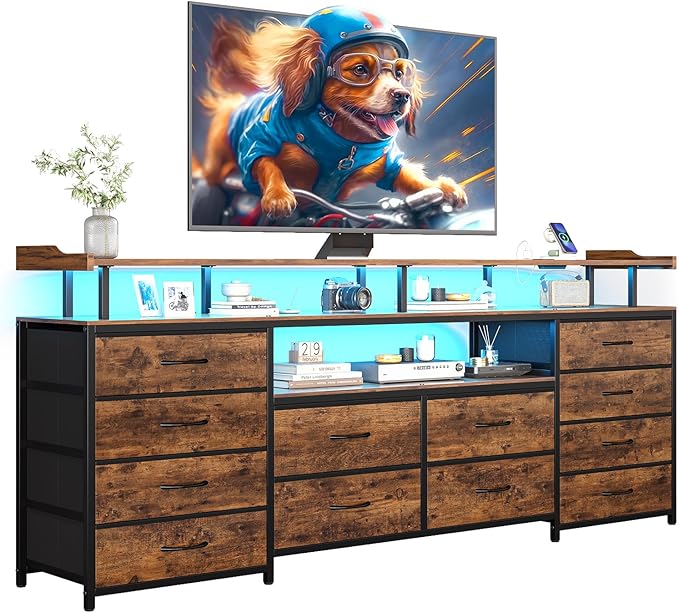 BTHFST 12 Drawers TV Stand Dresser